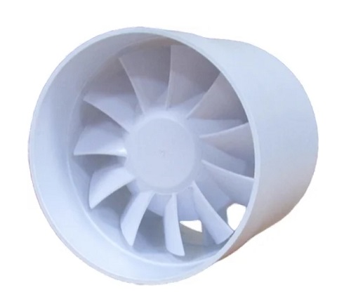 Вентилятор канальный на шарикоподшипнике, с обратным клапаном d125 мм ВИЕНТО BKO 100К-B