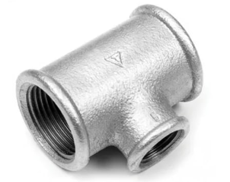 Тройник редукционный оцинкованный внутр. резьба 1 1/2