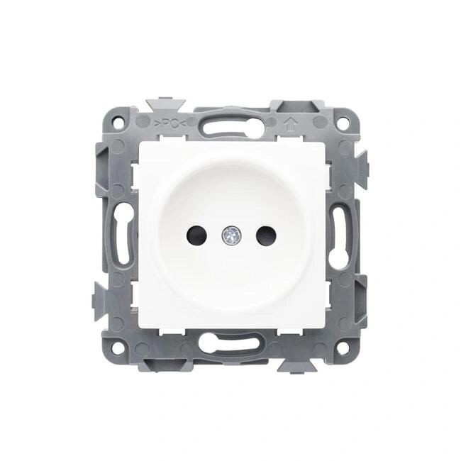 Розетка 1-ая Сontact белая без заземления ETP EOSZR-16