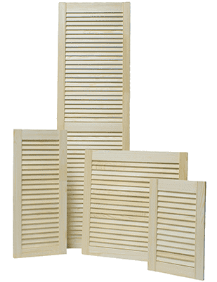 Дверца жалюзийная сосновая 1505x394x20мм