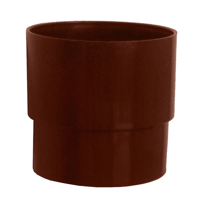 Муфта водосточной трубы Murol коричневый 100 мм Имидж