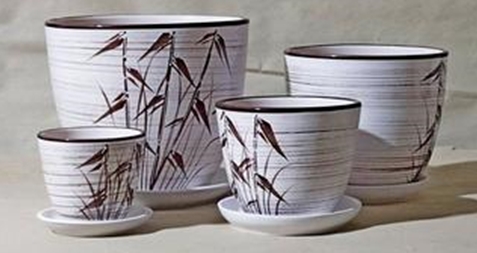 Горшок керамический 8 л Тростник