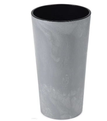 Кашпо для цветов пластмассовое бетон 25х46 см Lilia Lamela LA536-70