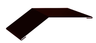 Планка перехода ската наружная 150х100х2000 мм RAL8017 (шоколадно-коричневый) Скайпрофиль