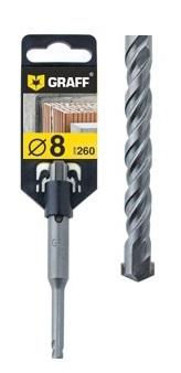 Сверло (бур) по бетону SDS-plus 8х200х260 GRAFF