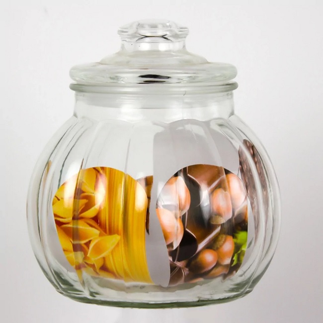 Банка стеклянная для сыпучих продуктов 1300 мл, Market Union DA0342B