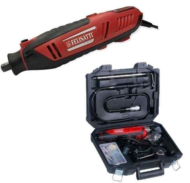 Гравер Felisatti МШМ-200Э (гибкий вал, оснастка, кейс)