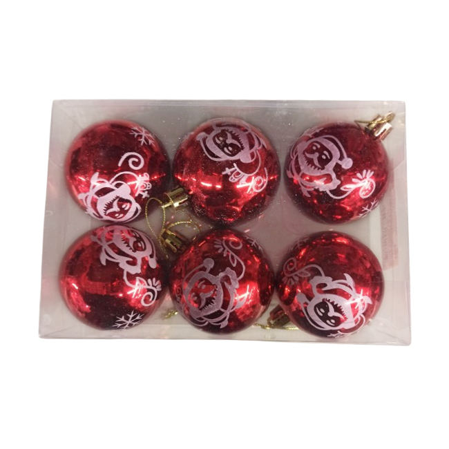 Набор шаров елочных (6 шт) Волшебная Страна MA0334