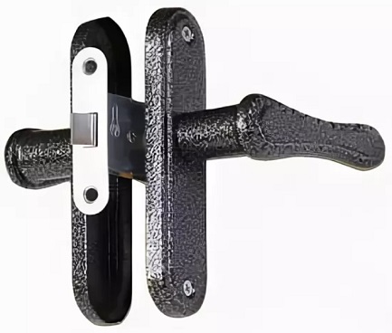 Ручка защелка врезная ЗЩ1-5-07-09 серебро ВОЛМЕТ