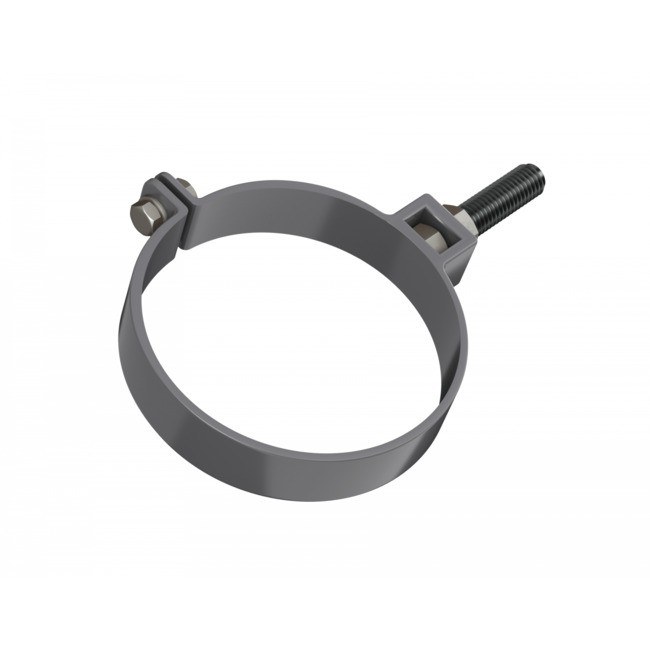 Хомут трубы Оптима пвх (серый) L=140 Технониколь