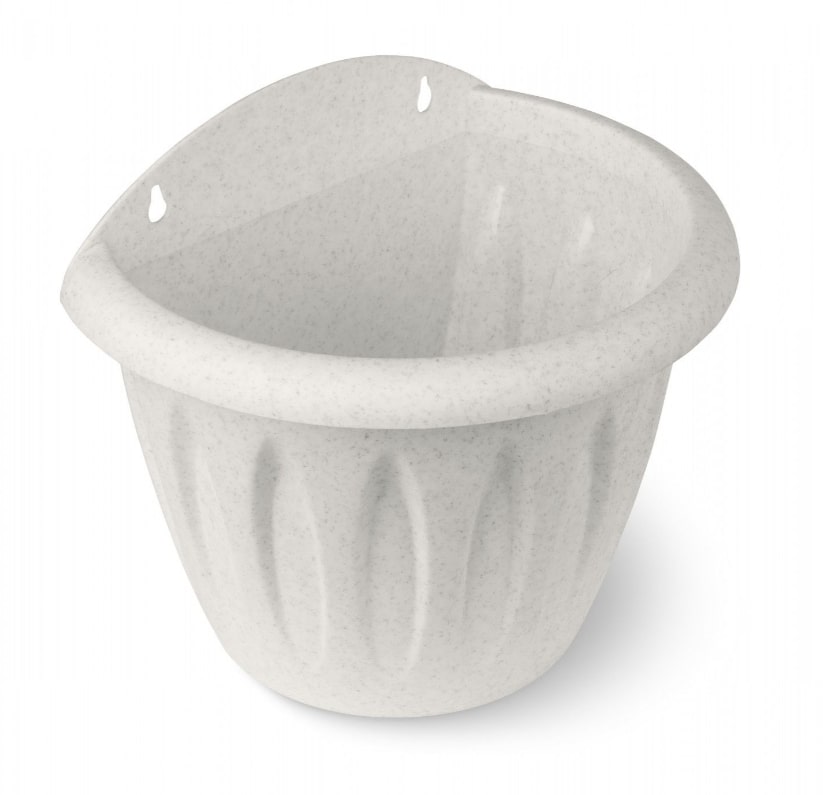 Кашпо для цветов пластмассовое настенное 20 см Фелиция С121М Мартика