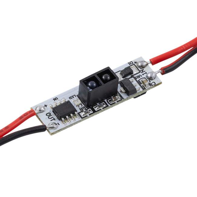 Выключатель для алюминиевого профиля 12/24В монохром Apeyron 04-44