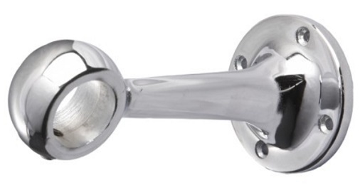 Держатель дистанционный проходной d 32 мм, хром, AKS 17065