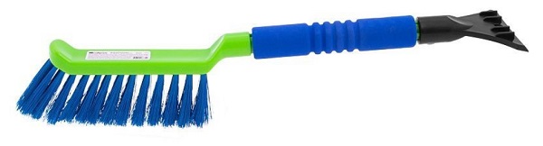 Щетка сметка для снега со скребком 42.5 см, мягкая рукоятка, Сибртех 55315