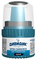 Крем для обуви Самоблеск 55мл, черный Дивидик 