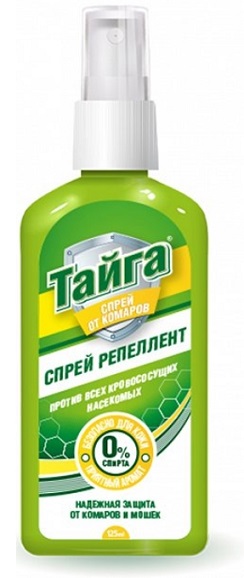 Спрей репеллент против всех кровососущих насекомых Тайга 125 мл Greenfield