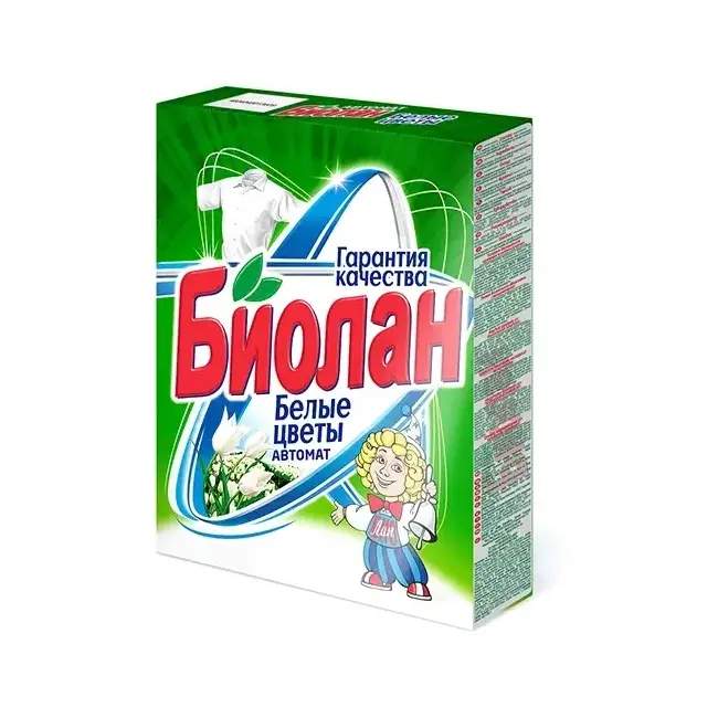 Порошок стиральный Белые цветы автомат 0.35 кг Биолан