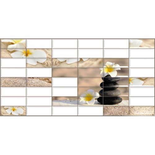 Панель ПВХ 0,4мм Плитка Сад камней РЕГУЛ