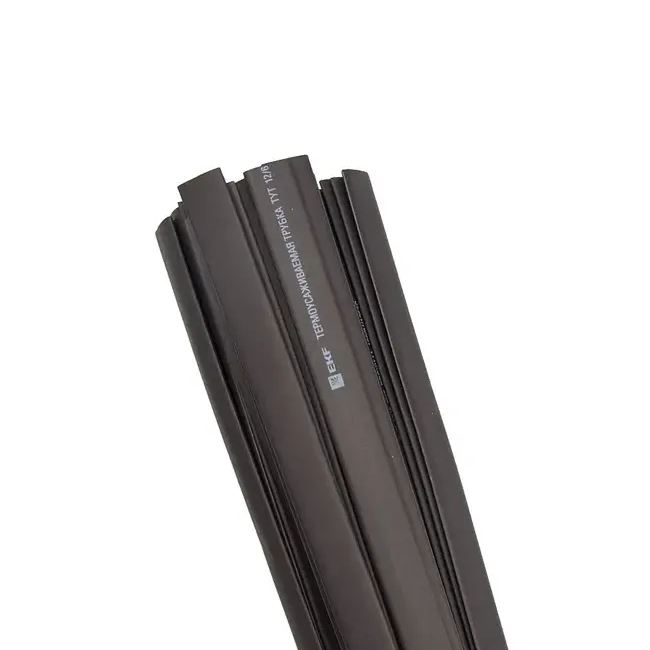 Трубка термоусаживаемая ТУТнг 10/5 1 м черная EKF PROxima tut-10-b-1m