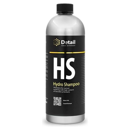 Автошампунь для ручной мойки с гидрофобным эффектом Hydro Shampoo, 1000 мл Detail DT-0159
