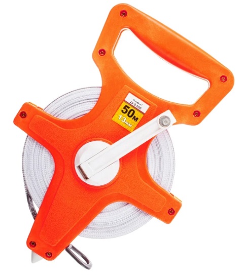 Лента мерная геодезическая фибергласовая 50 м x 13 мм REMOCOLOR 15-2-150