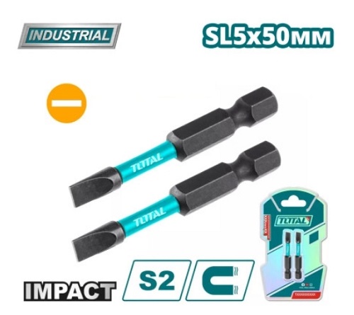 Бита ударная SL5 50 мм (2 шт), TOTAL TACIM71SL550