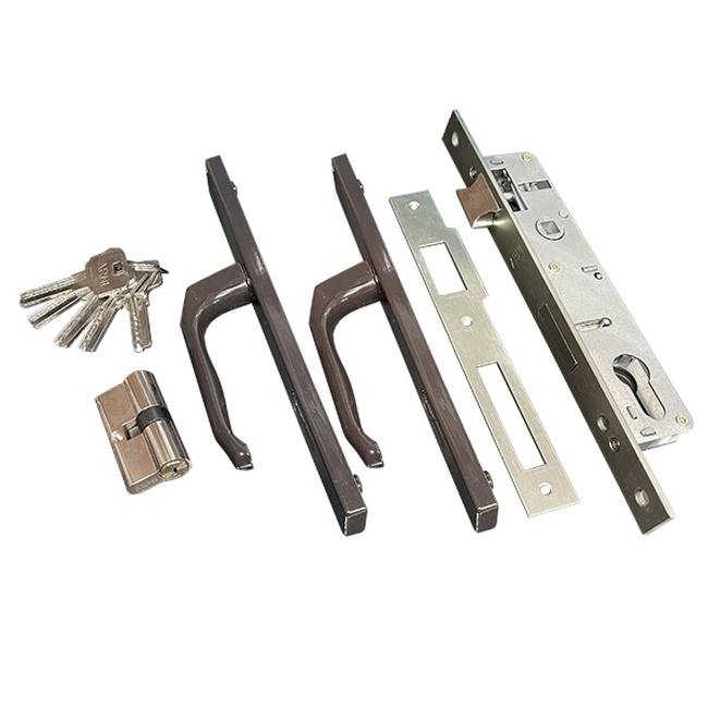 Замок калиточный с ручкой на планке Arni