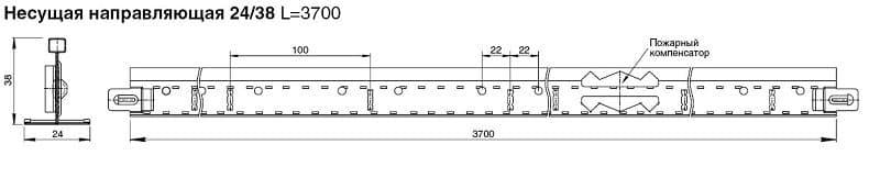 Профиль Албес Т 24/38 CLICK PRIM супер золото 3700мм
