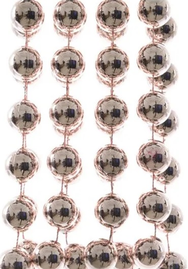 Бусы пластиковые , цвет розовый, 2.7 м, 001780 Decoris