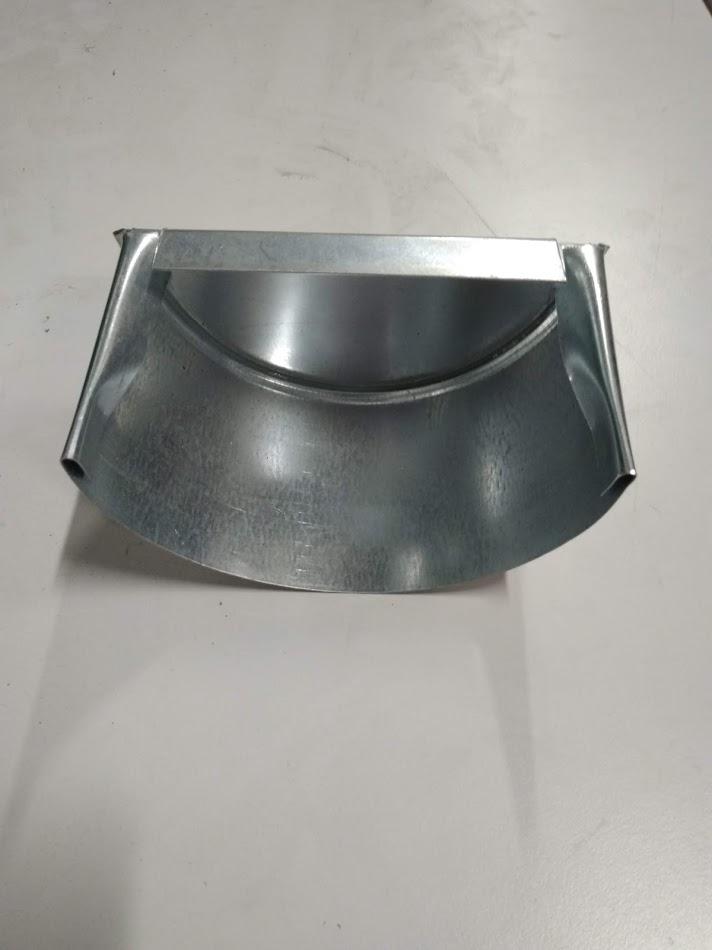 Заглушка желоба из оцинкованной стали 0.5 круглого сечения d120 Жесть