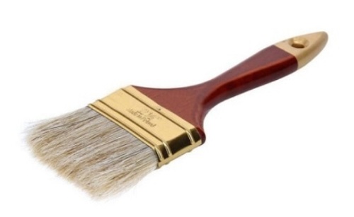Кисть плоская английская, ПРОФИ натуральный ворс, 63 мм (2.5