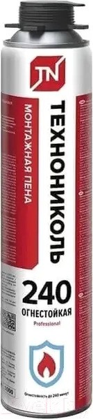 Пена монтажная профессиональная ТЕХНОНИКОЛЬ 240 огнестойкая