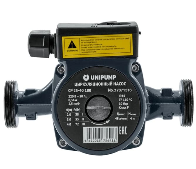 Насос циркуляционный UNIPUMP CP 25 - 180 вертикальный 