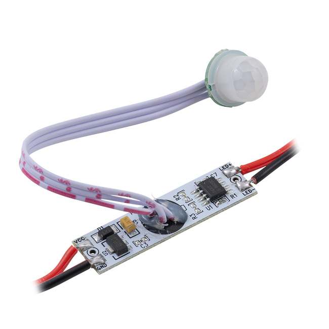 Выключатель для алюминиевого профиля 12/24В монохром Apeyron 04-47