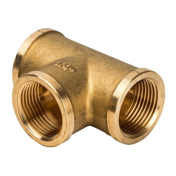 Тройник латунный, внутр. резьба 3/4