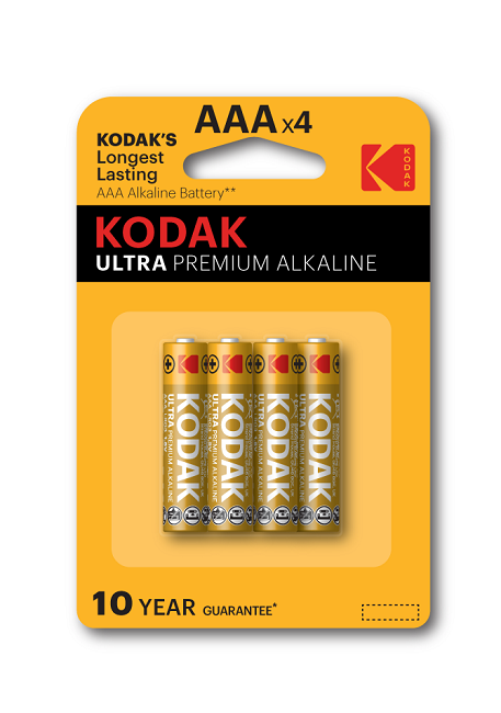Элемент питания (батарейка) ультра-алкалиновый Kodak LR03-4BL ULTRA PREMIUM