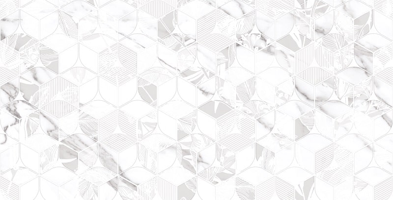 Декор керамический Cassana White W/DEC M 310x610мм ALLORE