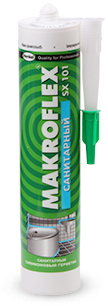 Герметик силиконовый санитарный Makroflex SX101 280 мл белый