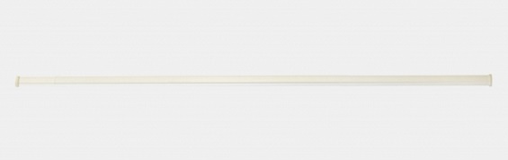 Карниз для ванны 1,1 - 2,0 м (белый), алюминиевый