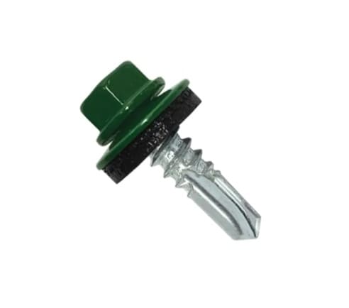 Саморез кровельный 5.5х19 мм зелёный мох, RAL6005, (250 шт) DAXMER