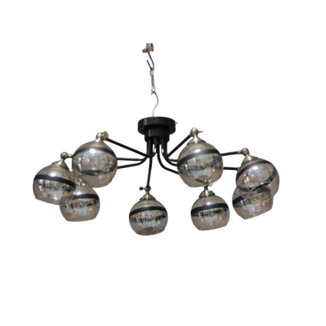 Светильник потолочный НПБ 04-8х40-521 черный/бронза Сфера Белсветоимпорт 387-8