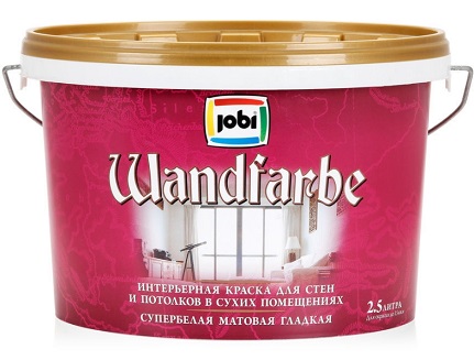 Краска для стен и потолков JOBI Wandfarbe