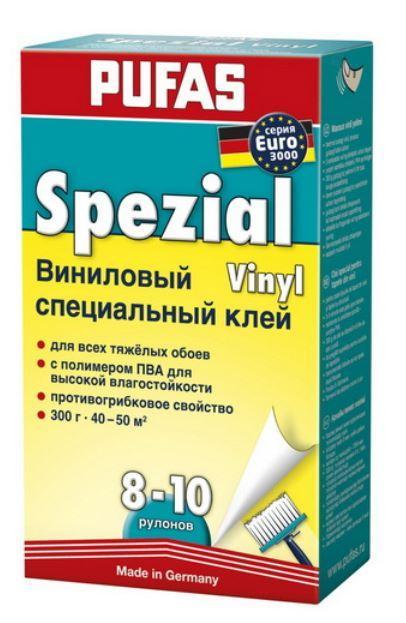 Клей обойный PUFAS Специальный виниловый 8-10 рул, 300г 