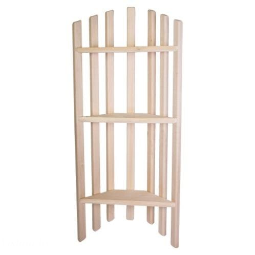 Полка банная угловая трехъярусная, Банные Штучки 03325