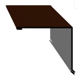 Планка торцовая кровельная 135х144.5х2000 мм RAL8017 (шоколадно-коричневый)  Скайпрофиль