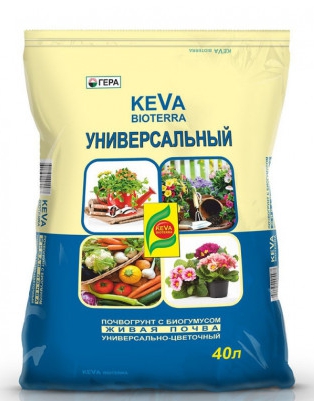 Биопочвогрунт KEVA BIOTERRA универсальный 40л ГЕРА