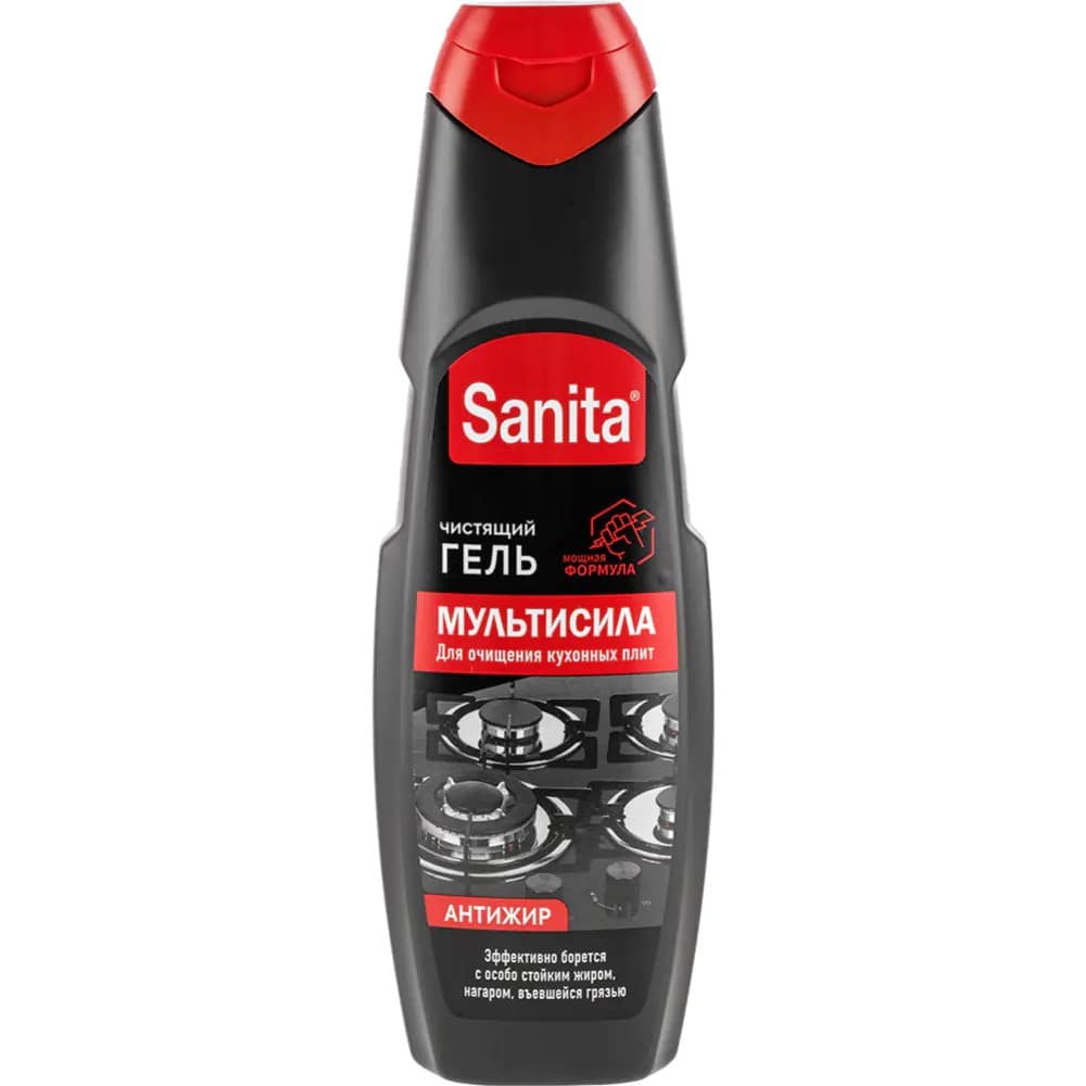 Средство для чистки кухонных плит Мультисила 500г гель Sanitar