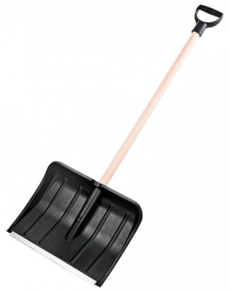 Лопата для уборки снега, Макси с деревянный черенок, ЛС 003 BEROSSI