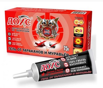 Гель от тараканов и муравьев 75г ДОХС
