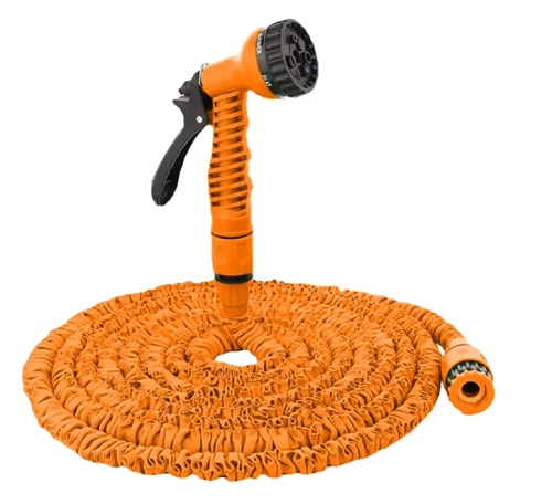 Набор для полива с растягивающимся шлангом 22м, Вихрь 73/7/2/26